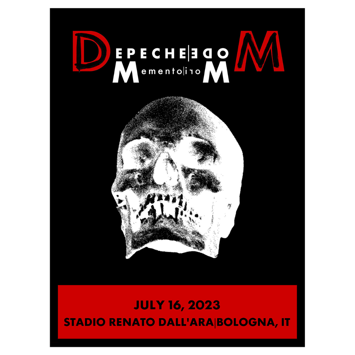 Bologna July 16th Depeche Mode Tour 2023 Poster - Limited Edition