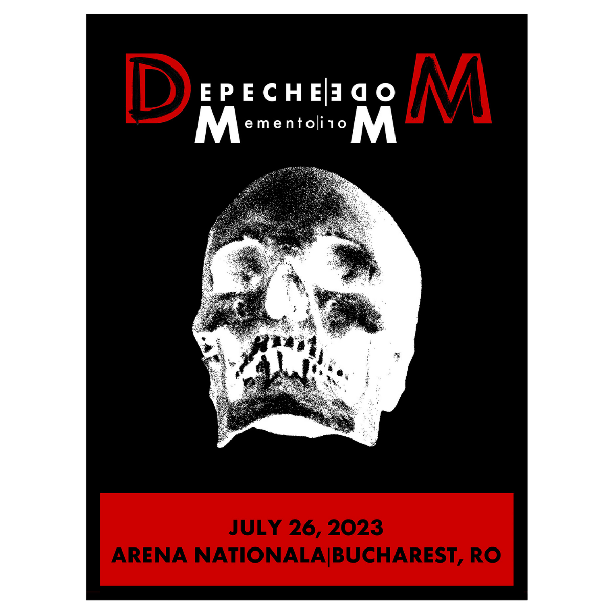 Bucharest July 26th Depeche Mode Tour 2023 Poster - Limited Edition