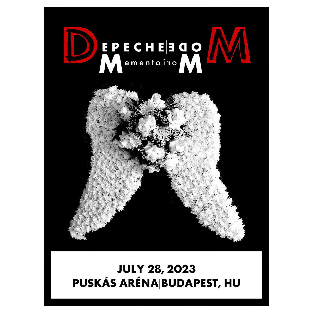 Budapest July 28th Depeche Mode Tour 2023 Poster - Limited Edition