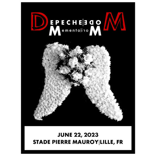 Lille June 22nd Depeche Mode Tour 2023 Poster - Limited Edition