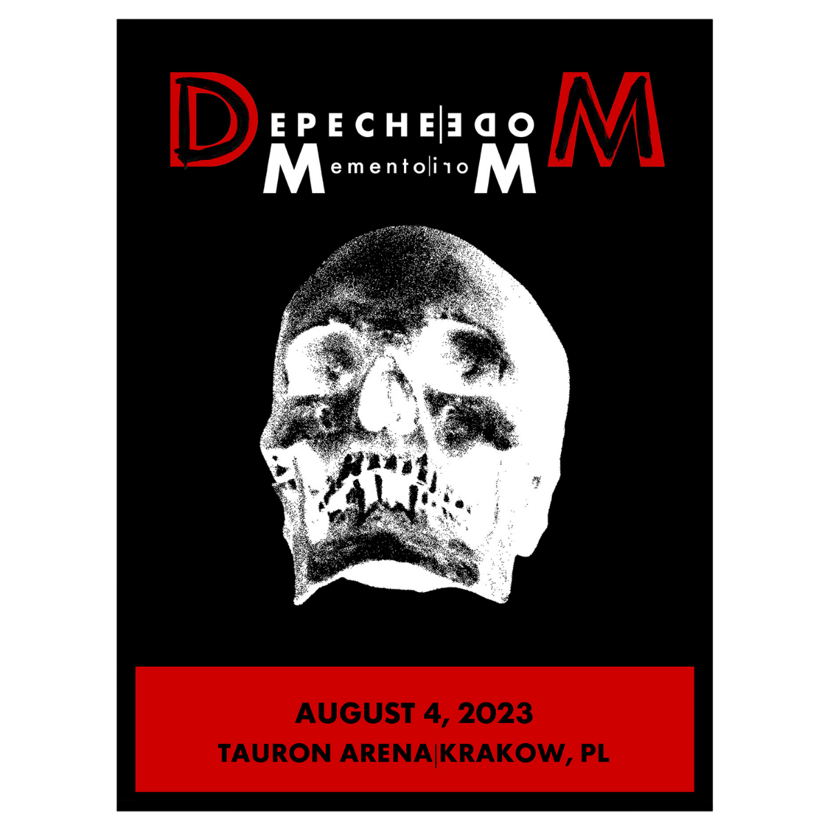 Krakow August 4th Depeche Mode Tour 2023 Poster - Limited Edition