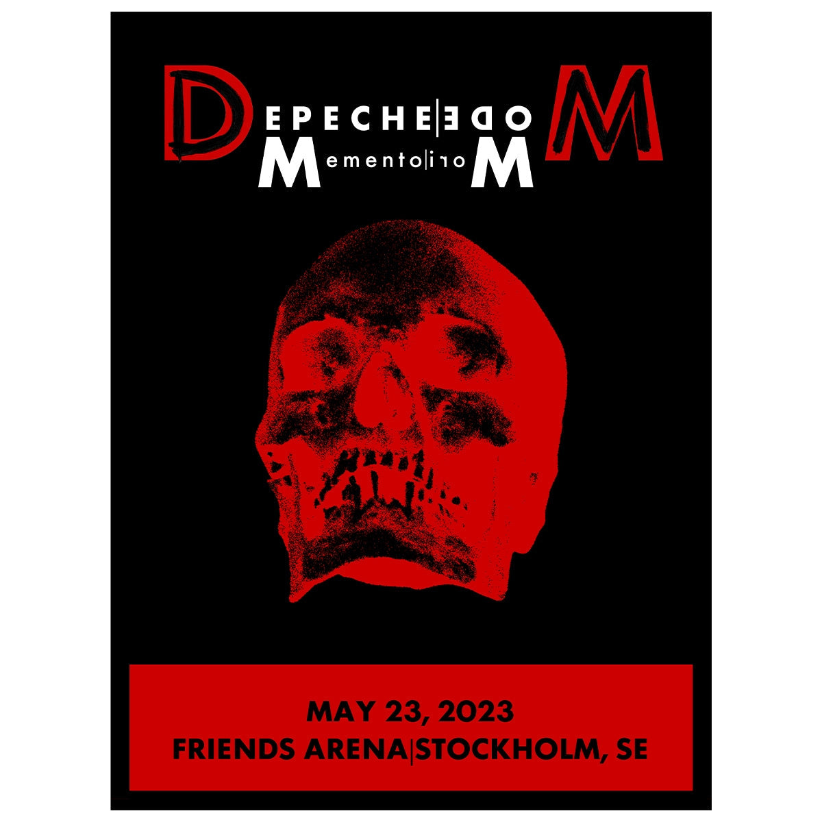 Stockholm May 23rd Depeche Mode Tour 2023 Poster - Limited Edition