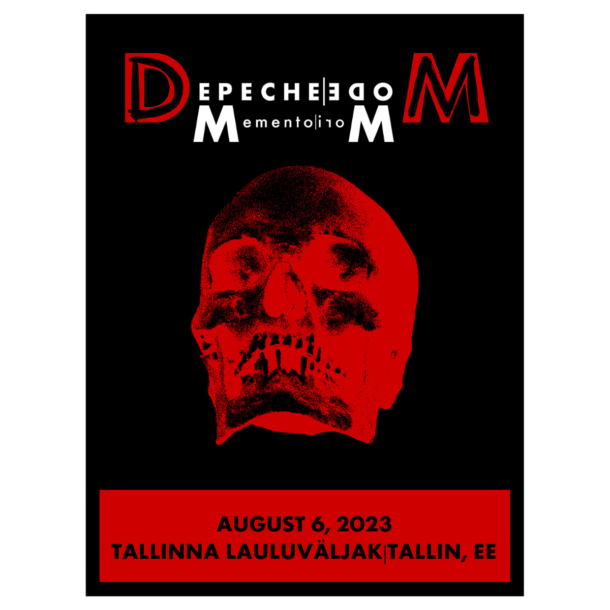 Talin August 6th Depeche Mode Tour 2023 Poster - Limited Edition
